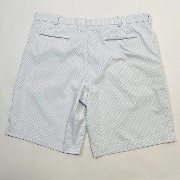 Nike Golf Shorts Mens 40 Blue White Dri-FIT Tour Performance Lightweight Stripe - Picture 2 of 10